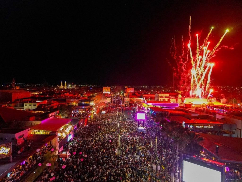 Una vista panorámica de la Feria Nacional de San Marcos Aguascalientes