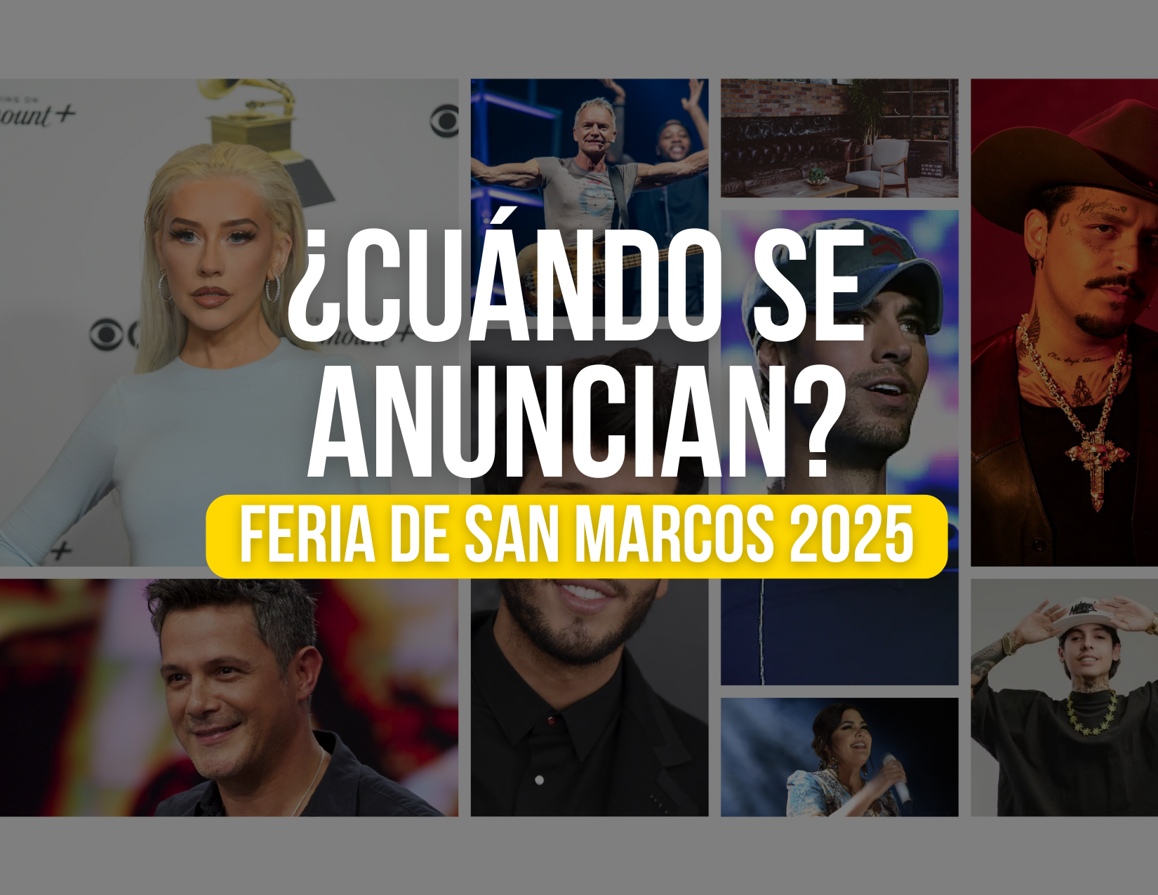 ¿Cuándo anuncian los artistas Feria de San Marcos 2025? Feria San Marcos